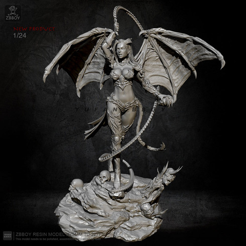 1/24 Resin Figure Kits Bone whip witch Model Self-assembled TD-2276 ► Photo 1/6