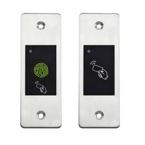 125KHZ Metal Access Control Waterproof Embedded RFID Reader Keyless Door Opener Fingerprint Access Control All-in Machine ► Photo 1/6