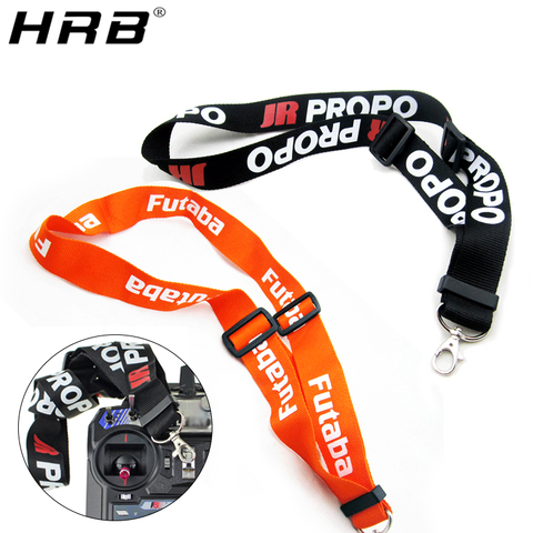 Adjustable Lanyard Strap RC Parts For JR PRO Propo Remote Controller Transmitter FPV For Futaba Orange Black Neck Belts 14cm Hot ► Photo 1/6