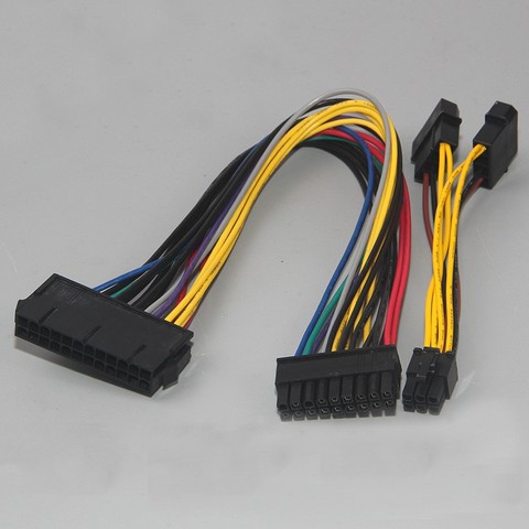 ATX 24Pin to 18Pin & Dual IDE Molex to 6Pin Converter Adapter Power Cable Cord for HP Z600 Workstation Server 18AWG ► Photo 1/5