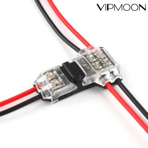 5/10pcs I/T type 1pin 2pin Quick Splice Scotch Lock Wire Connector for Terminals Crimp 22-18AWG Wiring LED Strip Car Audio Cable ► Photo 1/6