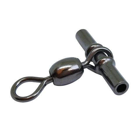 10/20pcs/lot Swivel Sleeves 3-way Fishing Swivels Crane Swivel Cross Line Fishing Connetor Saltwater Terminal Tackle ► Photo 1/6