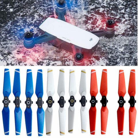 4pcs Propeller for DJI Spark Drone Quick-Release Props Folding 4730 Blades Accessories Spare Parts Wing Screw Blue red white ► Photo 1/6