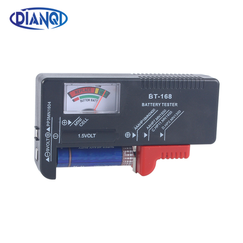 BT-168 1.5V/9V/D/C/AAA/AA batteries Universal Button Cell Battery Colour Coded Meter Indicate Volt Tester Checker BT168 Power ► Photo 1/6