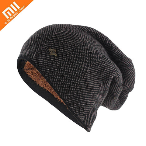 Xiaomi Mijia Winter Warm Hat for Women Men Knitted Casual Beanies Skullies Plus Velvet Thicken Hats Outdoor Cycling Skiing Cap ► Photo 1/6