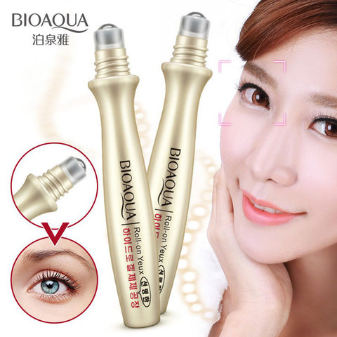 BIOAQUA Ball Roller Eye Cream Anti-Puffiness Anti-Wrinkle Remove Dark Circles Moisturizing Hydrating Whitening Firming Eye Serum ► Photo 1/6