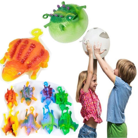 Children Kids Toy Children Funny Blowing Animals Toys Dinosaur Anxiety Stress Relief Inflatable Balloon Squeeze Ball ► Photo 1/6