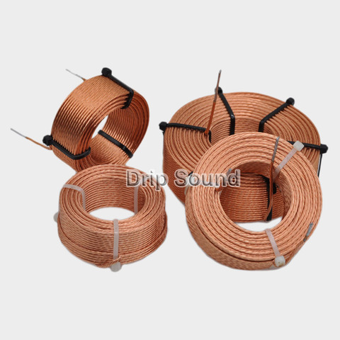 1pcs 0.03mH-0.7mH 0.35mmx7 Multi Strand Wire Speaker Crossover Audio Amplifier Inductor Oxygen-Free Copper Wire Coil #Copper ► Photo 1/6