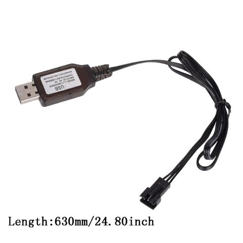6.4v/7.4V 500mA Charger Li-i SM-3P RC Toys remote control  positive portable USB PXPE ► Photo 1/5