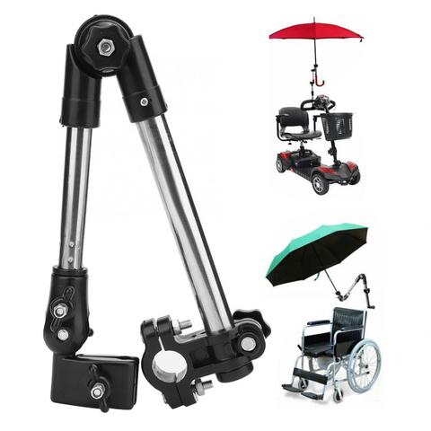 Wheelchair Stroller Bicycle Umbrella Attachment Handle Bar Holder Clamp Supporter Connector Wheel chair Accessories for Elderly ► Photo 1/6