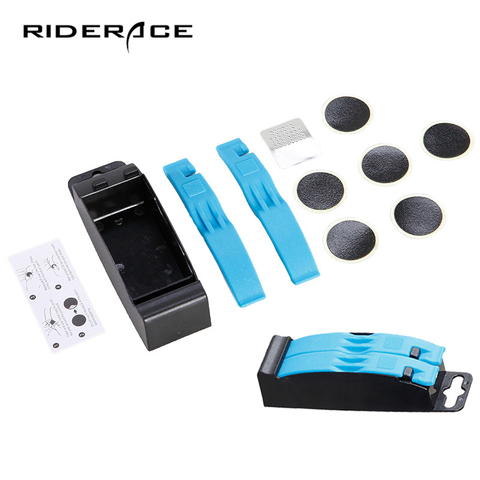 Bicycle Repair Tools Road Bike Mountain Cycling Flat Tire Repair Rubber Glueless Patch Lever Sets Emergency Inner Tire Fix Kit ► Photo 1/6