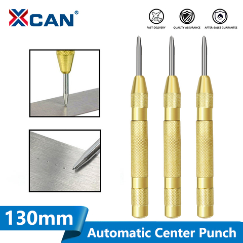 XCAN 1pc 130mm Automatic Center Pin Punch Drill Automatic Window Breaking Device Wood/Metal Hole Punch Drill Bit ► Photo 1/6