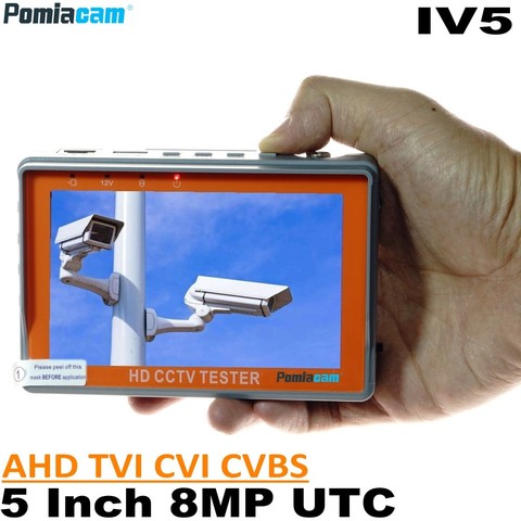 IV7W IV5 IV7A 4.3/5 inch 5/8MP cctv camera Tester portabl AHD TVI CVI CVBS CCTV Tester monitor wrist style Support UTP PTZ RS485 ► Photo 1/6