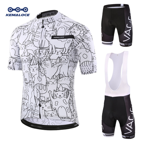 KEMALOCE Rro Cycling Jersey Set Mountain Bike Uniforms Summer Cycling Wear Bicycle Clothing Men Cycling Clothing MTB Bike Shirts ► Photo 1/6