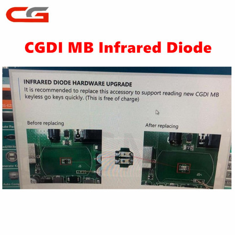 CGDI MB For Mercedes Benz CGMB CG MB Infrared Diode Chip Hardware Upgrade to Replace Infrared Diode ► Photo 1/5