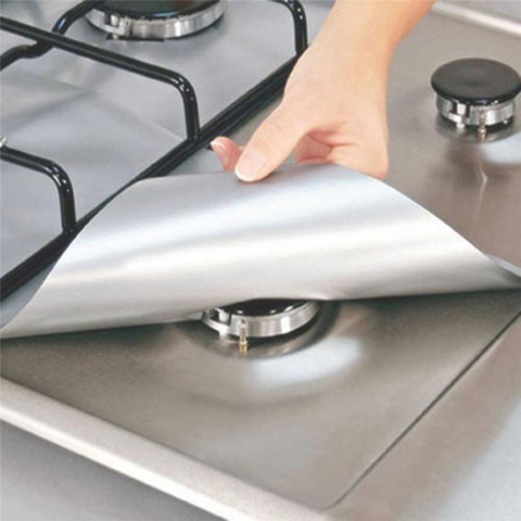 1/4Pcs Gas Stove Protector Stove Cover Liner Gas Stove Stovetop Protector Non Stick Mat Pad Cooker Cover Kitchen Accessories ► Photo 1/5