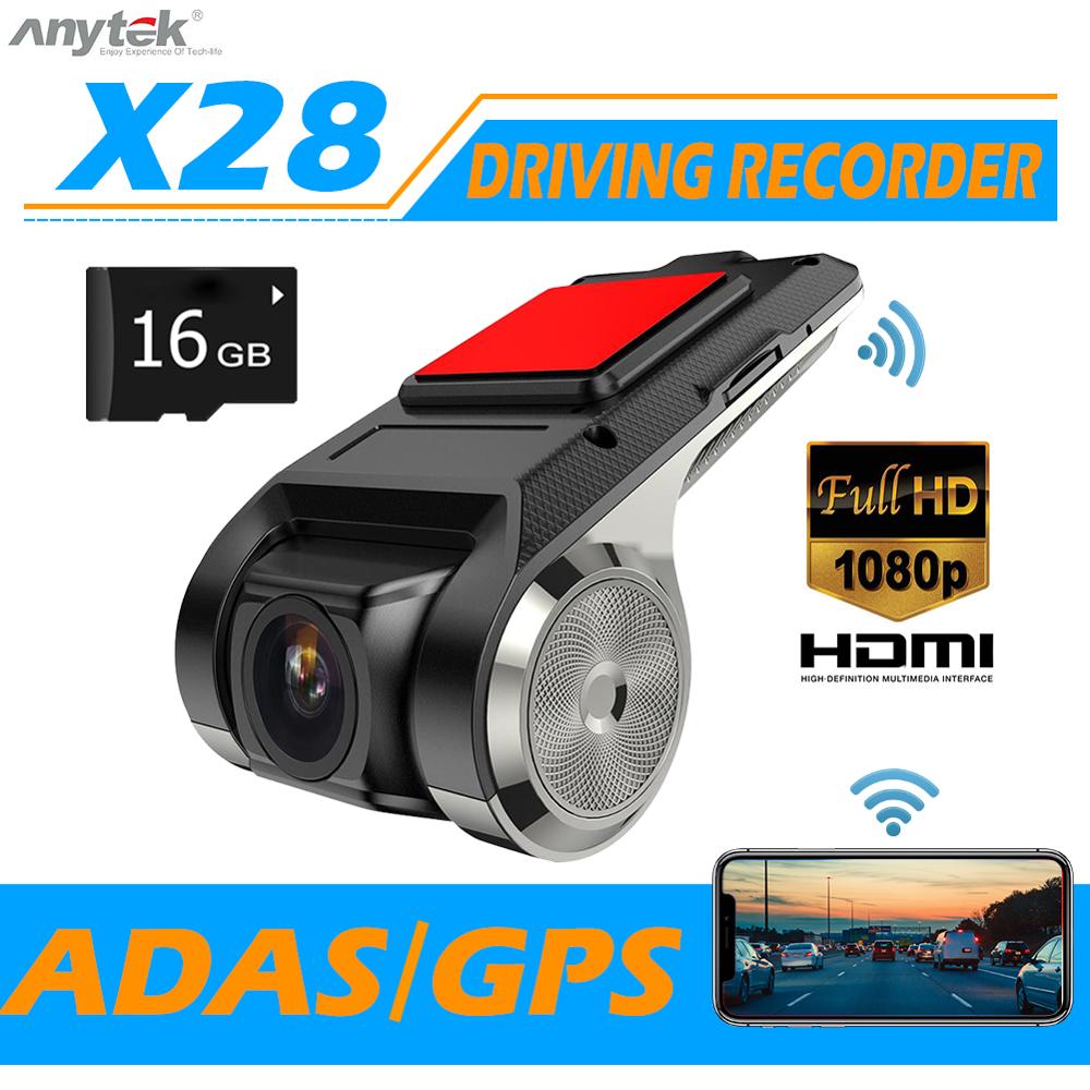 1080P Full HD Car DVR Camera Recorder WiFi/GPS/ADAS G-sensor Dash Cam Mini Video