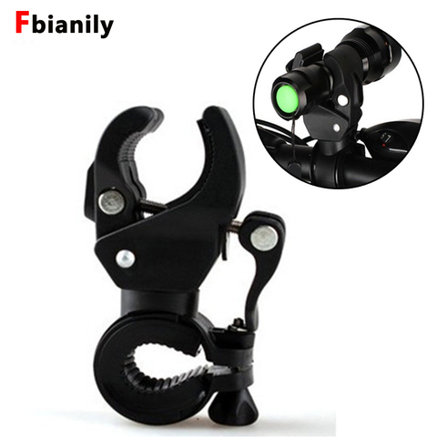 Bicycle Universal 90-degree Rotating Handlebar Mount LED Flashlight Holder Front Light Clip Clamp Lantern  Bicycle Accessories ► Photo 1/6