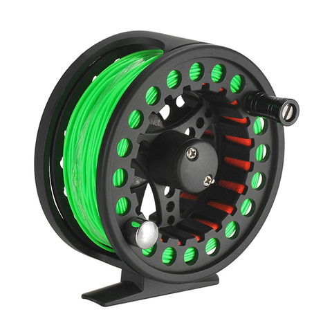 Reel Fishing 2+1BB Large Arbor Fly Fishing Reel Lightweight CNC Machined Aluminum Alloy Fly Fishing Reel with Line ► Photo 1/6