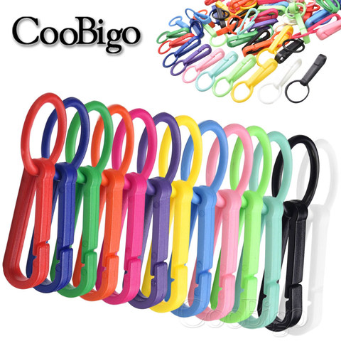 50pcs Colorful Keychain Plastic Buckles Snap Hook With O Ring For Backpack Curtains Blinds Cord Masks Lanyard Connectors Parts ► Photo 1/6