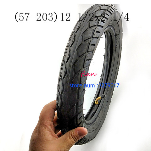 (57-203)12 1/2x2 1/4 Tire Tube Tube 12x2.125 trye fits Many Gas Electric Scooters e-Bike folding Bike bicycle child's bicycle ► Photo 1/6