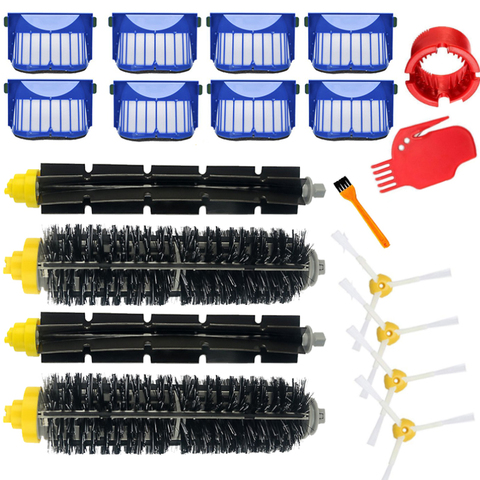 Replacement Part Kit For iRobot Roomba 600 Series 610 620 625 630 650 660 Vacuum Beater Bristle Brush+Aero Vac Filter+side Brush ► Photo 1/6