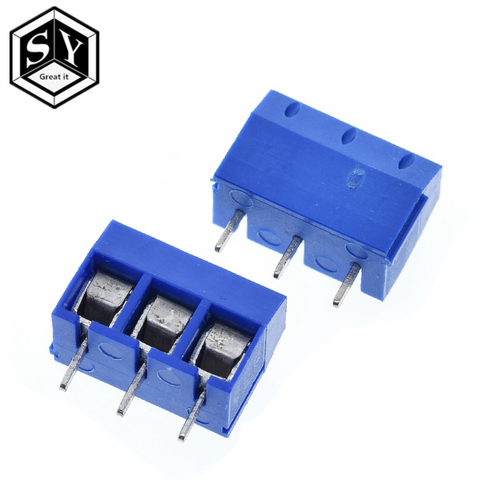 10PCS Great IT KF301-3P 301-3P 3P 3 Pin Plug-in Screw Terminal Block Connector 5.08mm Pitch  2 Pin Screw Terminal Block good ► Photo 1/6