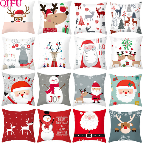 QIFU 45cm Christmas Pillowcase Merry Christmas Decor For Home 2022 Navidad Cristmas Ornaments Xams Gifts New Year Decor 2022 ► Photo 1/6