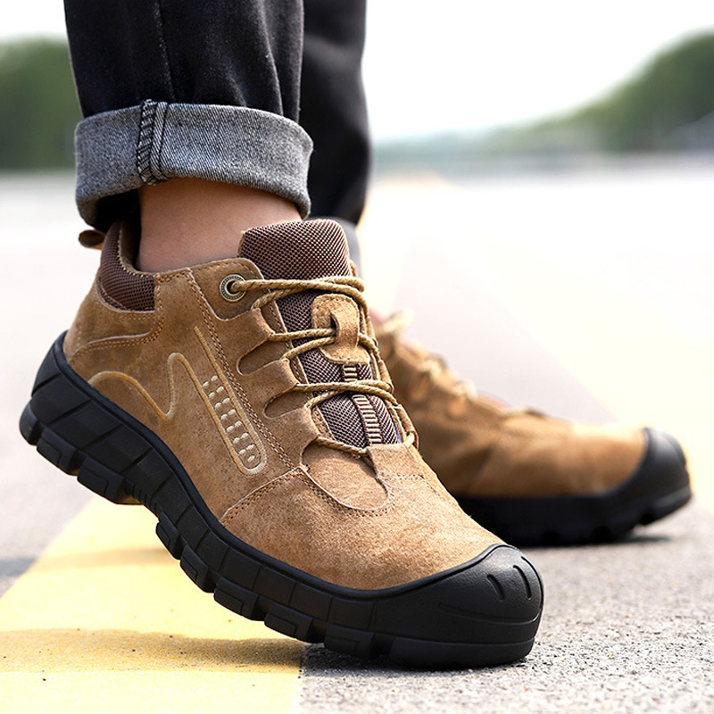 Men's Safety Work Shoes Steel Toe Boots Indestructible Safetoe Outdoor Sneakers 