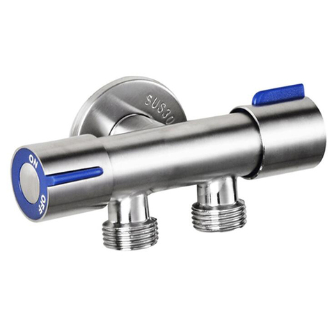 Bathroom Faucet Double Handle Dual Control Nozzle Single Cold Spray Gun Faucet Stainless Steel Toilet Faucet ► Photo 1/6