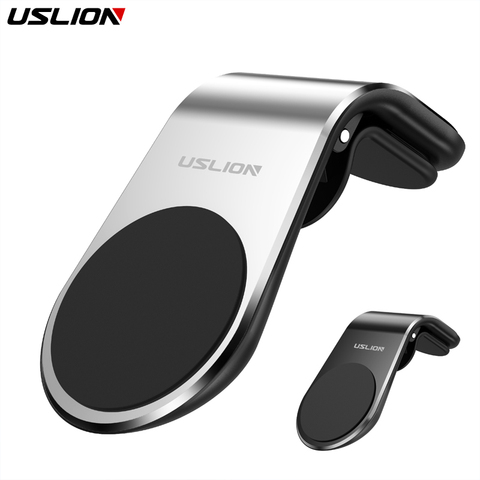 USLION Easy Air Vent Mount holder Car Universal Mobile Phone Holder Support Magnetic Adsorption Car Phone Mount Stand for iPhone ► Photo 1/6