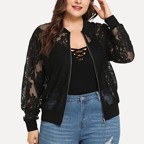 38# Womens Fashion Blouse Solid Plus Size Lace Loose Shawl Cardigan Top Cover Up Long Sleeve Blouse Casual Comfortable Blouse ► Photo 1/6