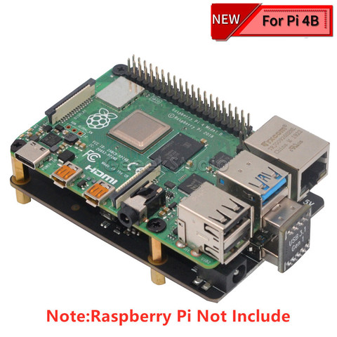 New Version! Raspberry X862 M.2 NGFF 2260/2242/2230 SATA SSD Shield Board Only for Raspberry Pi 4B ( 4 Model B ) ► Photo 1/1