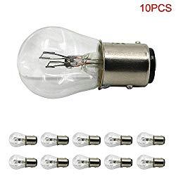 10PCS 6V 3W 6 Volt 3 Watt Rear Tail Braking Stop Light Bulb Bulbs For Kawasaki Suzuki Honda Yamaha Motorcycle Scooter ► Photo 1/5