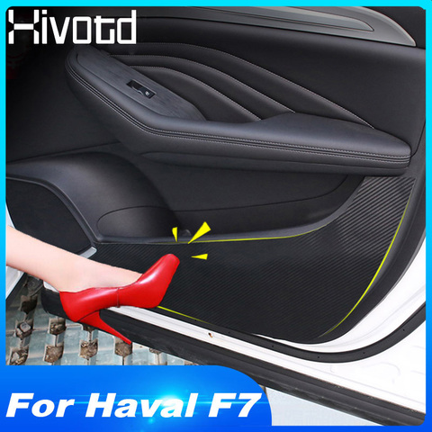 Hivotd For Haval F7 F7X 2022 Car Inner Door Anti-kick Pad Sticker Anti-Wear Mat Anti-dirty Pad interior Protection Accessories ► Photo 1/6