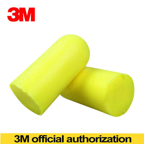 20pcs Authentic 3M 312-1250 Foam Soft corded Ear Plugs Noise Reduction Norope Earplugs Swimming Protective earmuffs ► Photo 1/1