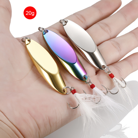 1pcs Metal Spinner Spoon Lures Trout Fishing Lure Hard Bait Sequins Paillette Artificial Baits Spinnerbait Fish Tools 2.5g-42g ► Photo 1/6