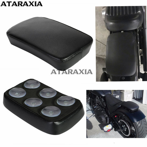 Motorcycle 6 Suction Cup Rear Pillion Passenger Pad Seat for Harley Davidson Bobber Chopper XL 883 1200 48 72 Rear Seat Pads ► Photo 1/6