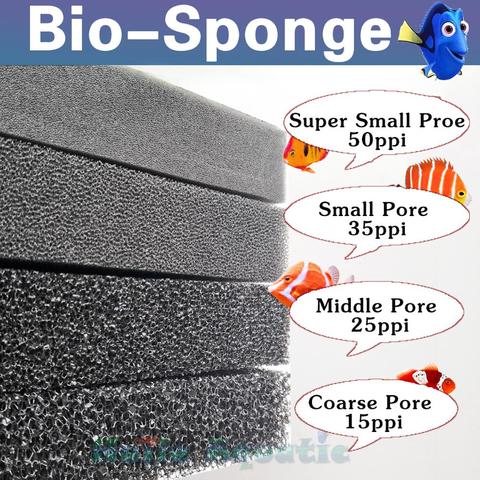 Haile Aquatic Bio Sponge Filter Media Pad Cut-to-fit Foam for Aquarium Fish Tank Koi Pond Aquatic Porosity 15 25 35 50 ppi ► Photo 1/6