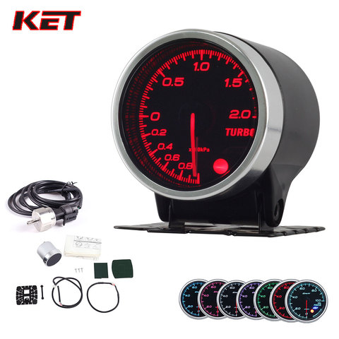 2 Inch 52MM Smoke Lens 2Bar Boost Gauge Turbo Boost Meter With Electronic Sensor ► Photo 1/6