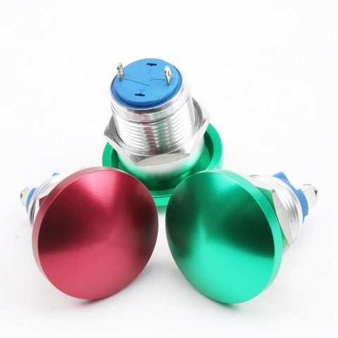 16mm Mushroom Type Metal Push Button Switch Waterproof Self-reset/Momentary Colour Screw/Welding Pin ► Photo 1/5