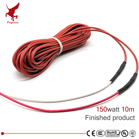 12K 10meter 150watt carbon fiber silicone rubber heating cable multipurpose soft tough heat wire radiation-free warm heat cable ► Photo 1/6