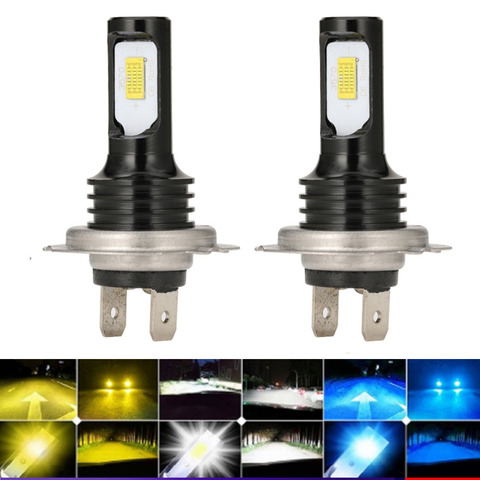 2PCS MINI Car Headlight Bulbs LED Car Light 6500K 12000LM 80W H1 H3 H4 H7 H8 H11 9005 9006 LED Fog Light 200M Lighting Range ► Photo 1/6