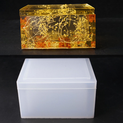 Creative DIY Tissue Box Silicone Mold For DIY Craft Home Handmade Storage Box Making Epoxy Resin Molds ► Photo 1/6