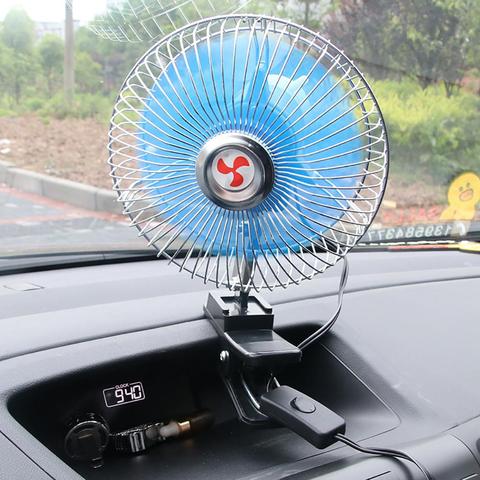 12/24V Mini Summer Car Low Noise Air Conditioner Rotatable Clip Cooling Fan ► Photo 1/6