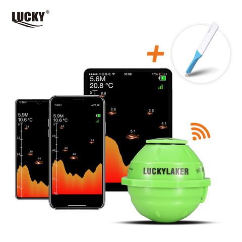 Russian menu!Lucky FF916 Sounder Sonar Wireless WIFI Fish Finder Sea Fish Detect Finder For IOS Android portable ► Photo 1/6