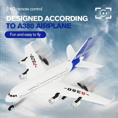 Hot gyro airplane Airbus A380 airplane toys 2.4G  RC airplane Fixed Wing Plane Outdoor toys Drone P520 RC plane toys ► Photo 1/6