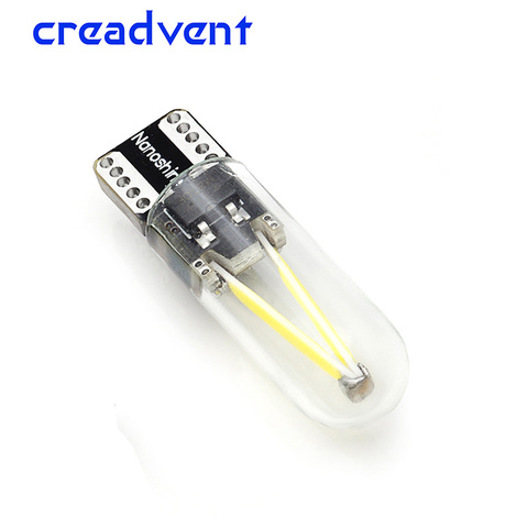 Newest W5W led T10 cob glass car light Led filament auto automobiles reading dome bulb lamp DRL car styling 12v ► Photo 1/6