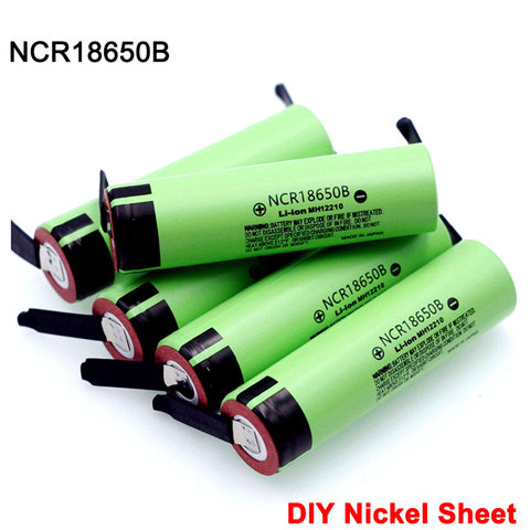 New NCR18650B 3400mah 3.7V 18650 Lithium Rechargeable Battery + DIY nickel piece ► Photo 1/6