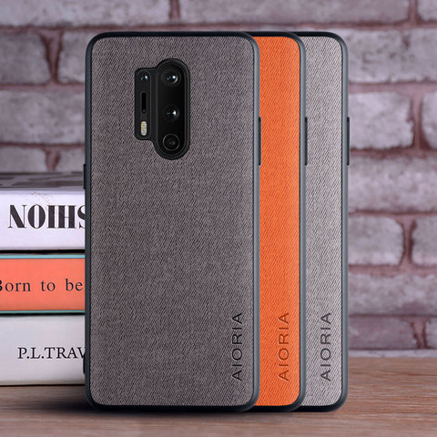 Case for Oneplus 8 8 Pro 8T coque Luxury textile Leather skin soft TPU hard phone cover for Oneplus 8 8 Pro 8T case ► Photo 1/6